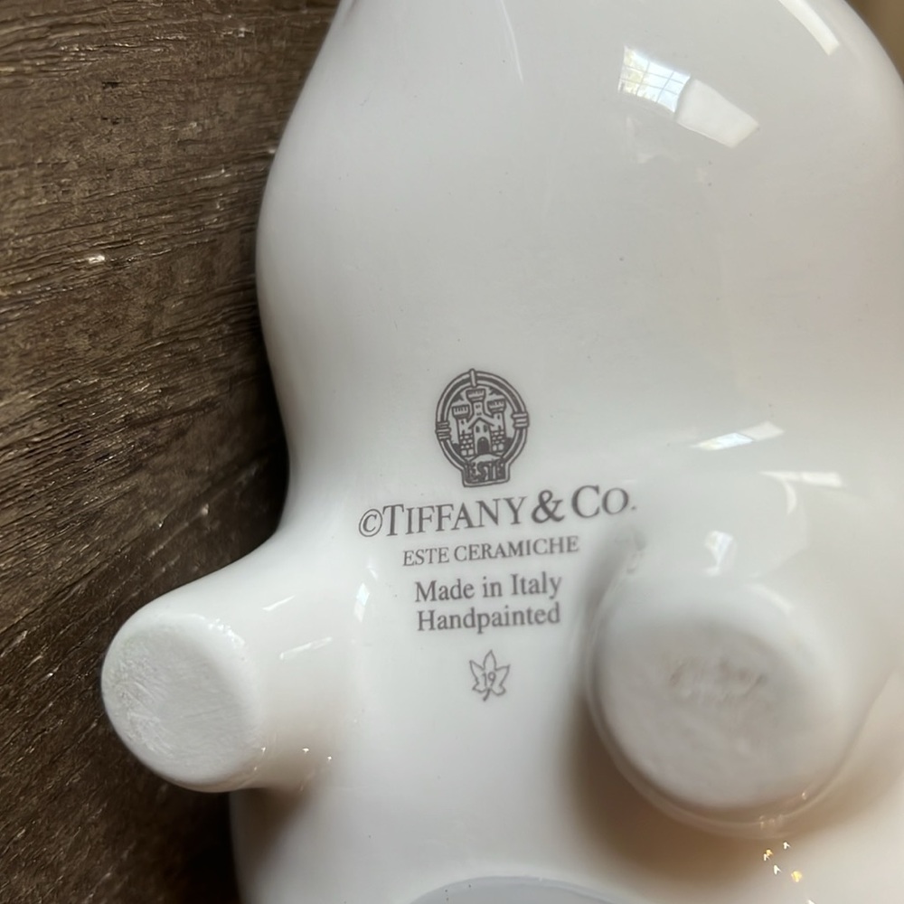 NWB Tiffany & Co. Retired Dot Piggy Bank in Pink - Picture 8 of 11